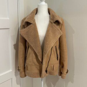 Forever 21 Faux Shearling and Suede Jacket